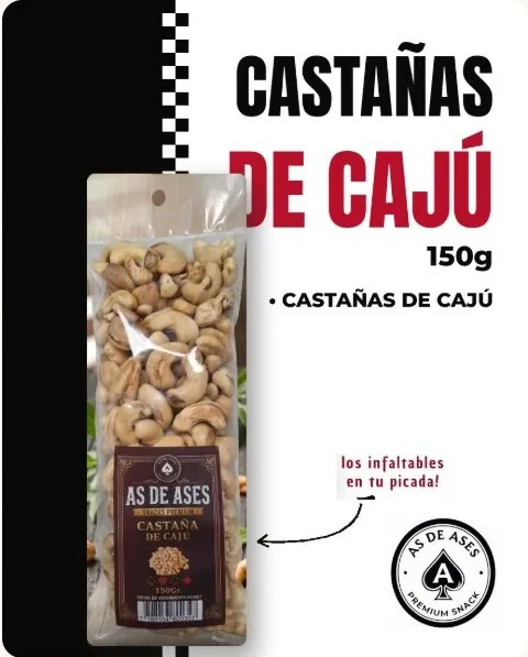 Castañas de Cajú 150 g As de Ases: castañas de cajú